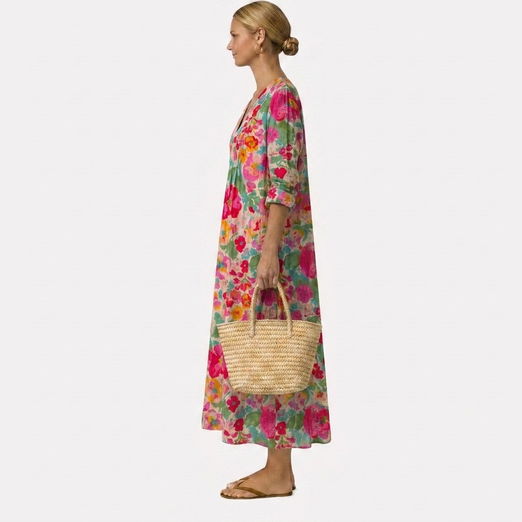 ISOLDE™ | VESTIDO FLORAL ELEGANTE