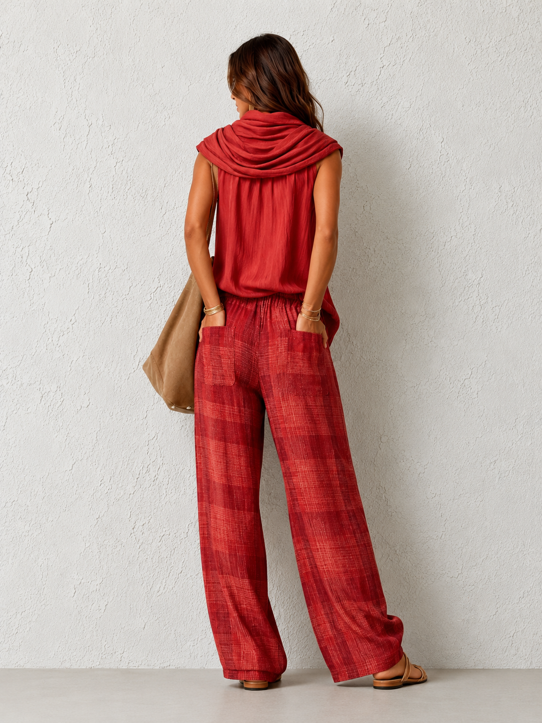 DALIA™ | CONJUNTO NATURAL CÓMODO Y ELEGANTE ROJO