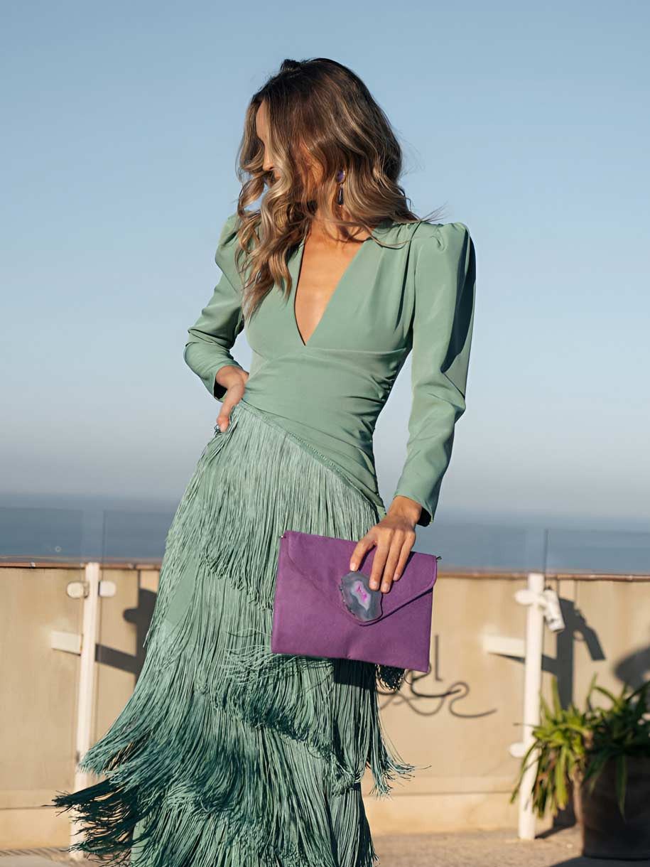 Ropa Evasee con Flecos Elegantes - Maison Claire et Sylvie