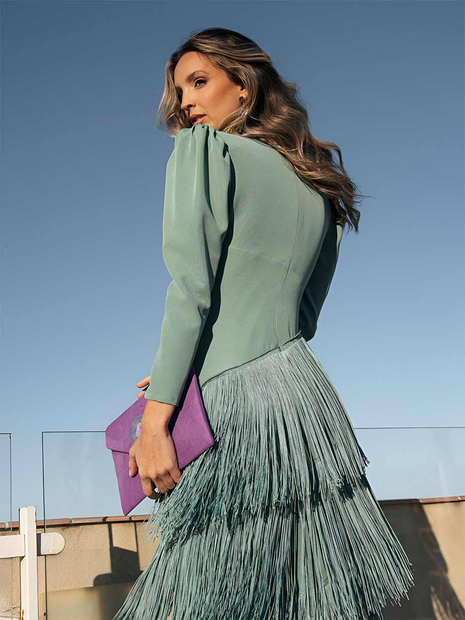 Ropa Evasee con Flecos Elegantes - Maison Claire et Sylvie