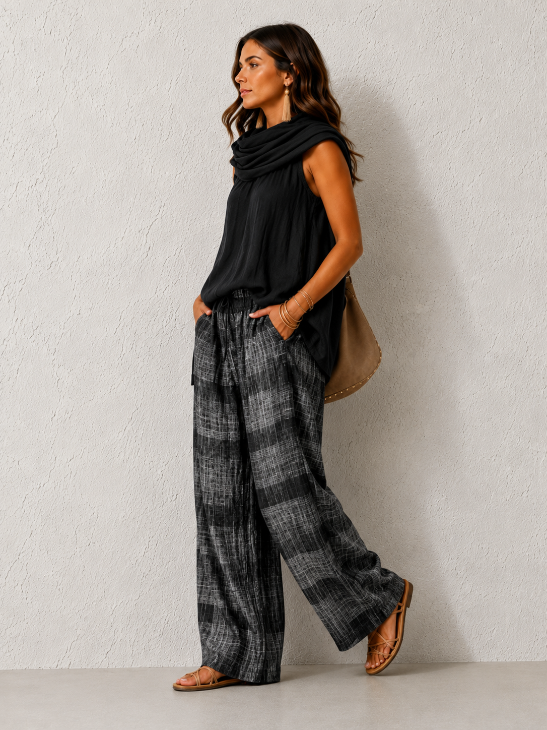 BRISEIDA™ | CONJUNTO NATURAL CÓMODO Y ELEGANTE NEGRO