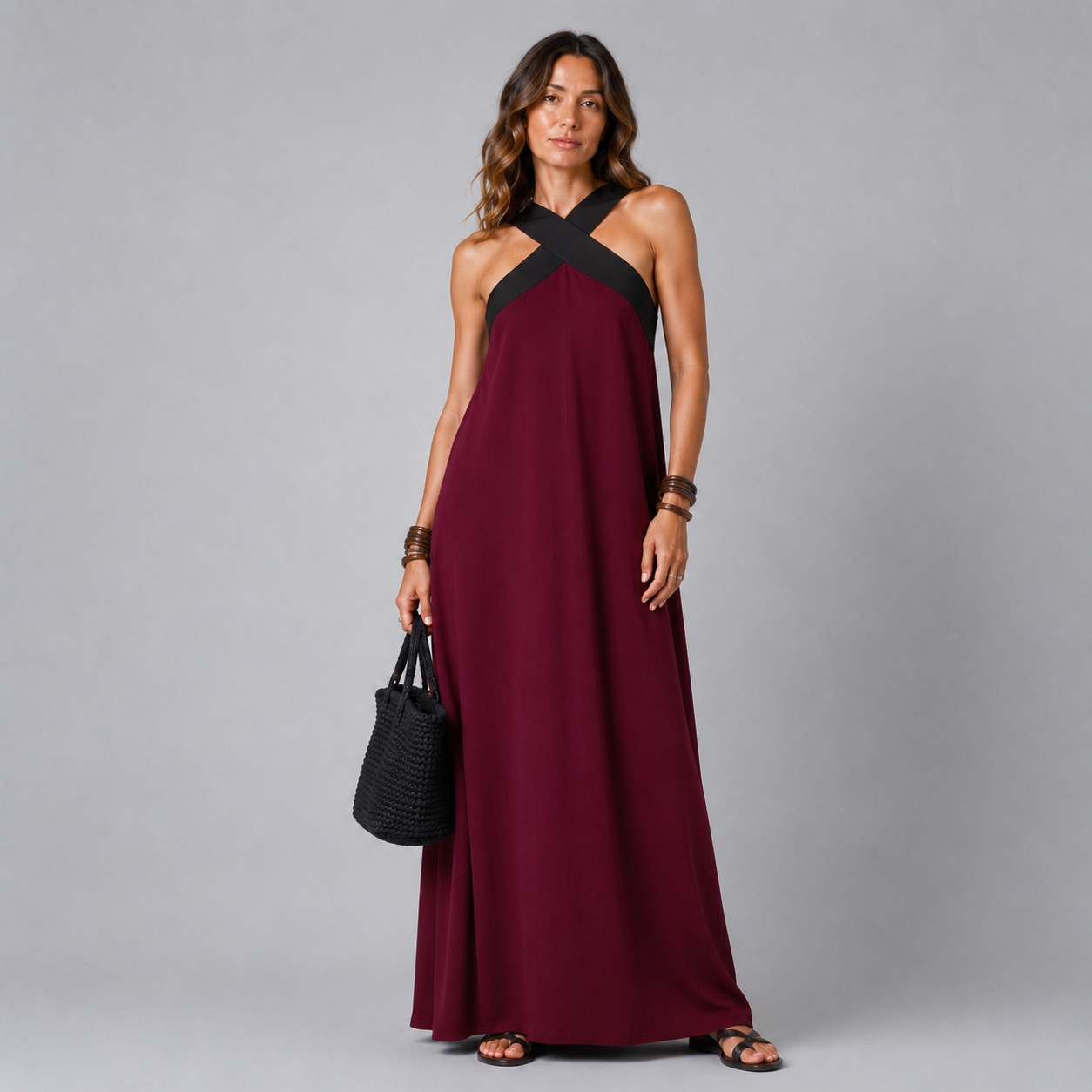 LUCIENNE | VESTIDO CON CORTE CRUZADO