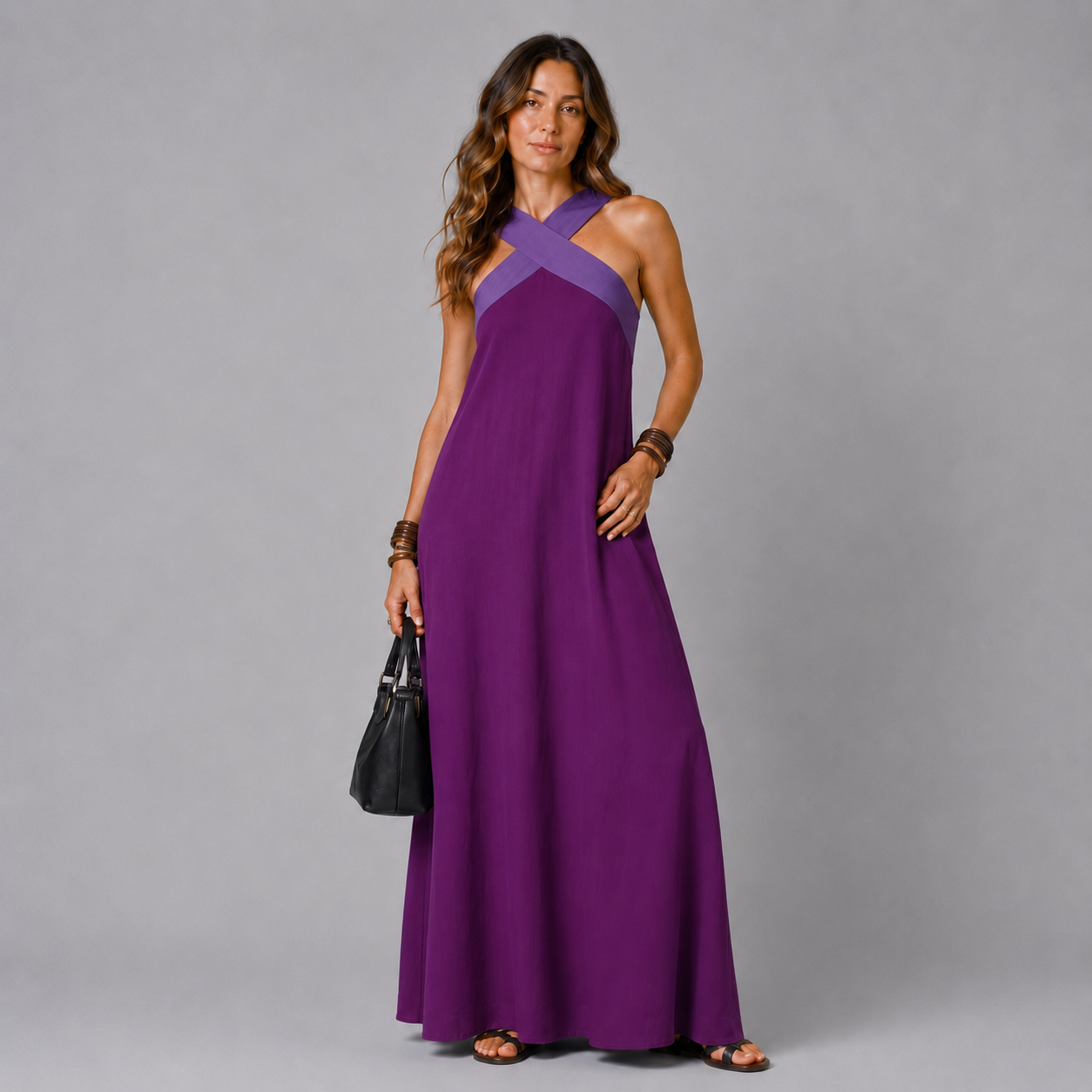 LUCIENNE | VESTIDO CON CORTE CRUZADO
