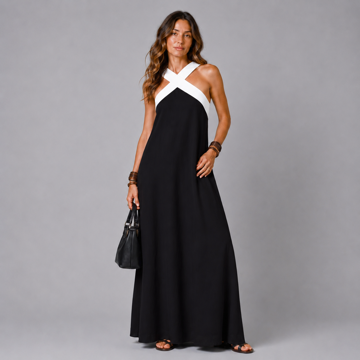 LUCIENNE | VESTIDO CON CORTE CRUZADO