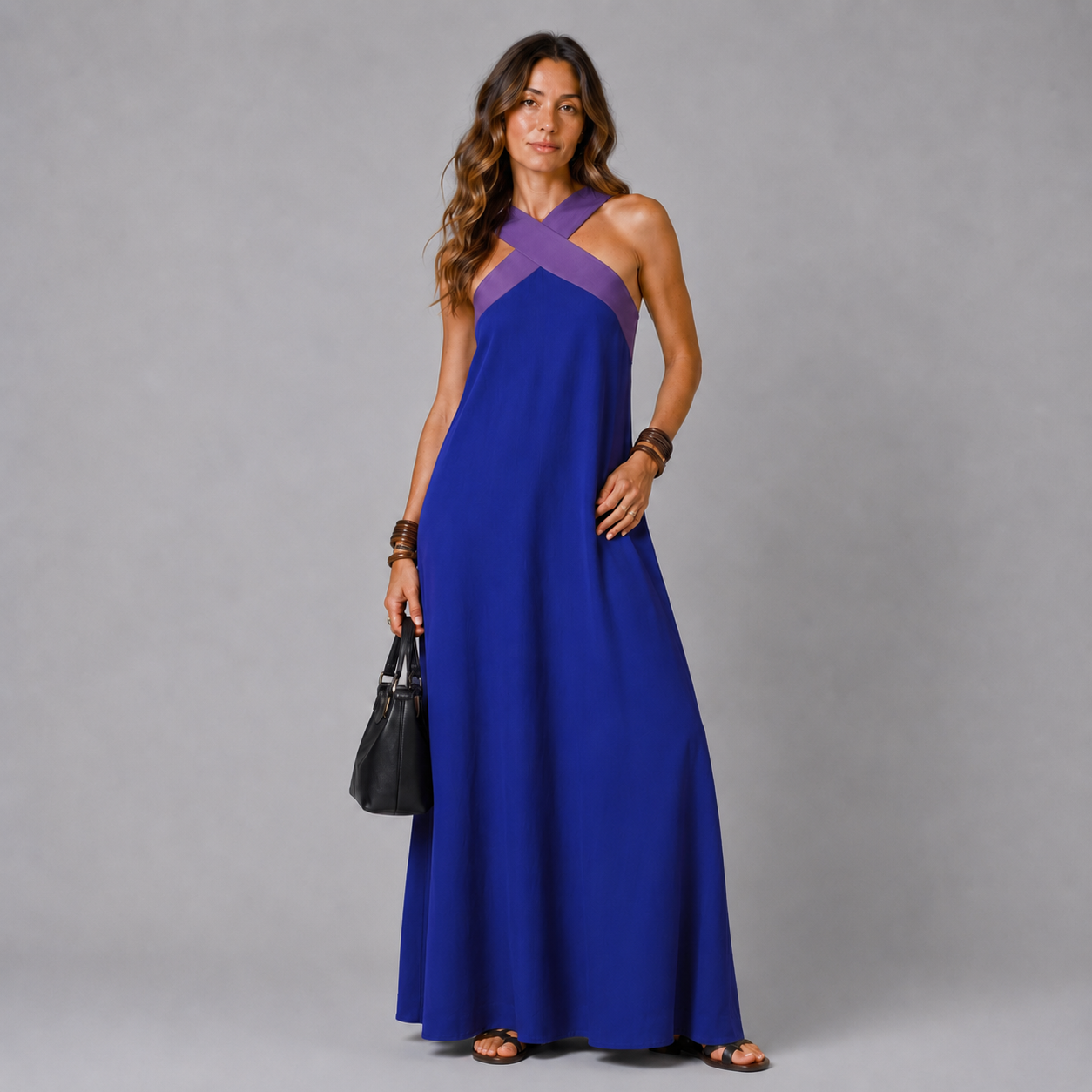 LUCIENNE | VESTIDO CON CORTE CRUZADO