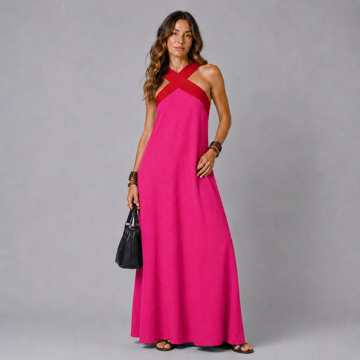 LUCIENNE | VESTIDO CON CORTE CRUZADO