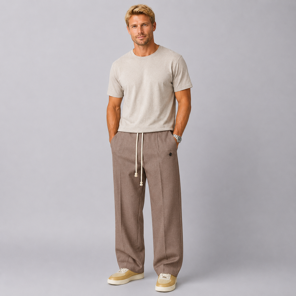 MATEO | PANTALÓN ELEGANTE CON CORDÓN AJUSTABLE