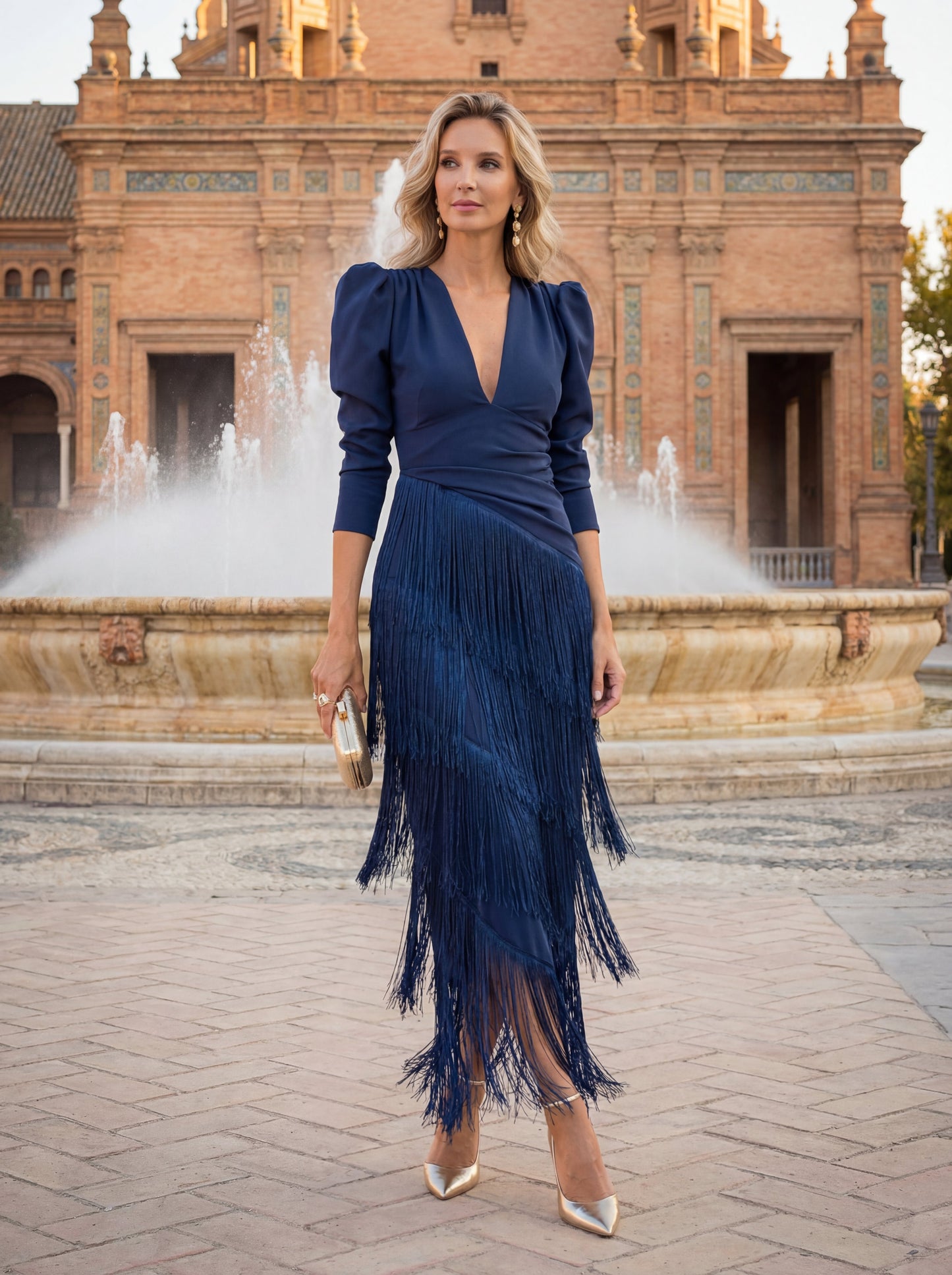 Ropa Evasee con Flecos Elegantes - Maison Claire et Sylvie