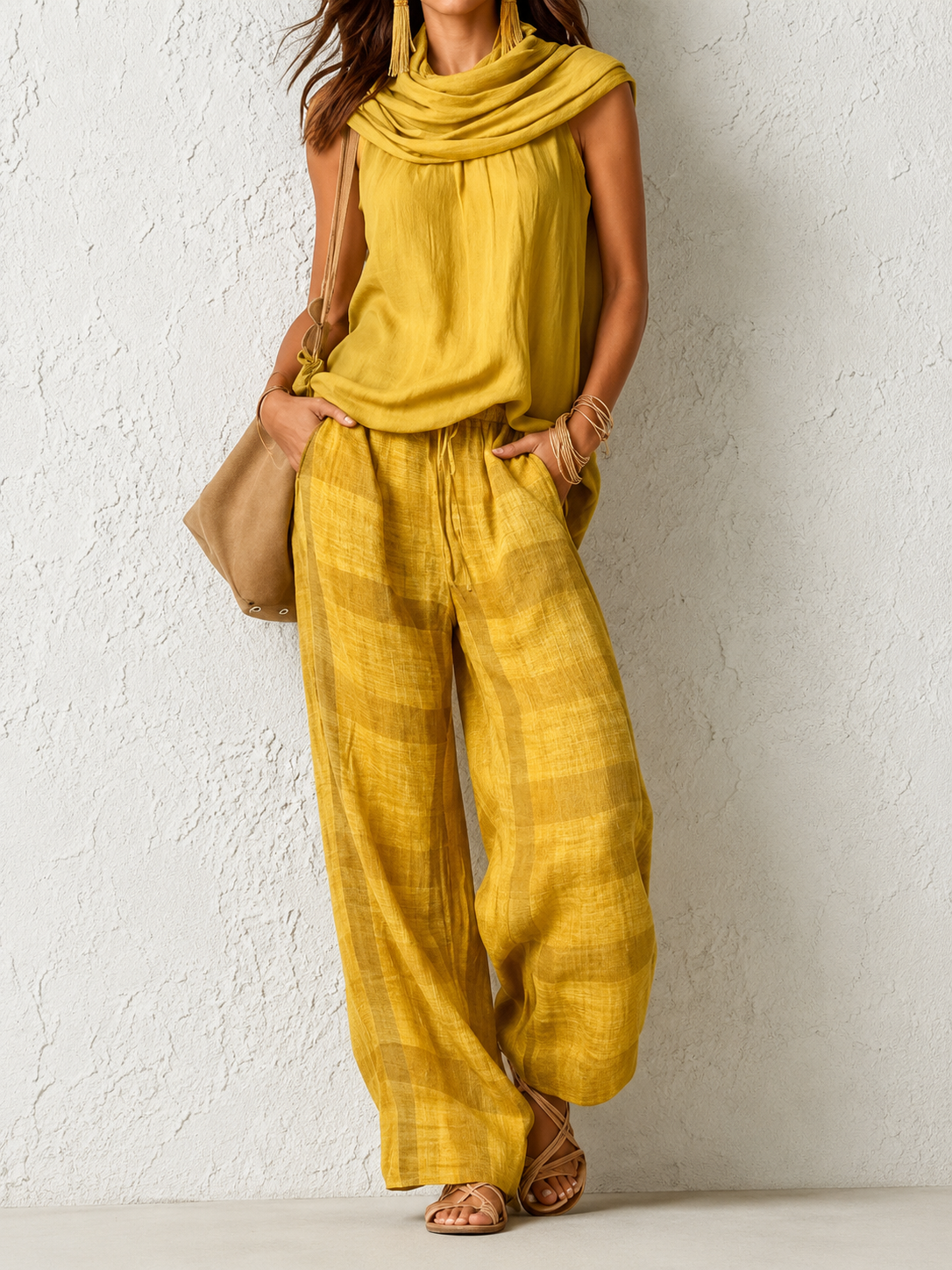 VITTORIA™ | CONJUNTO NATURAL CÓMODO Y ELEGANTE AMARILLO