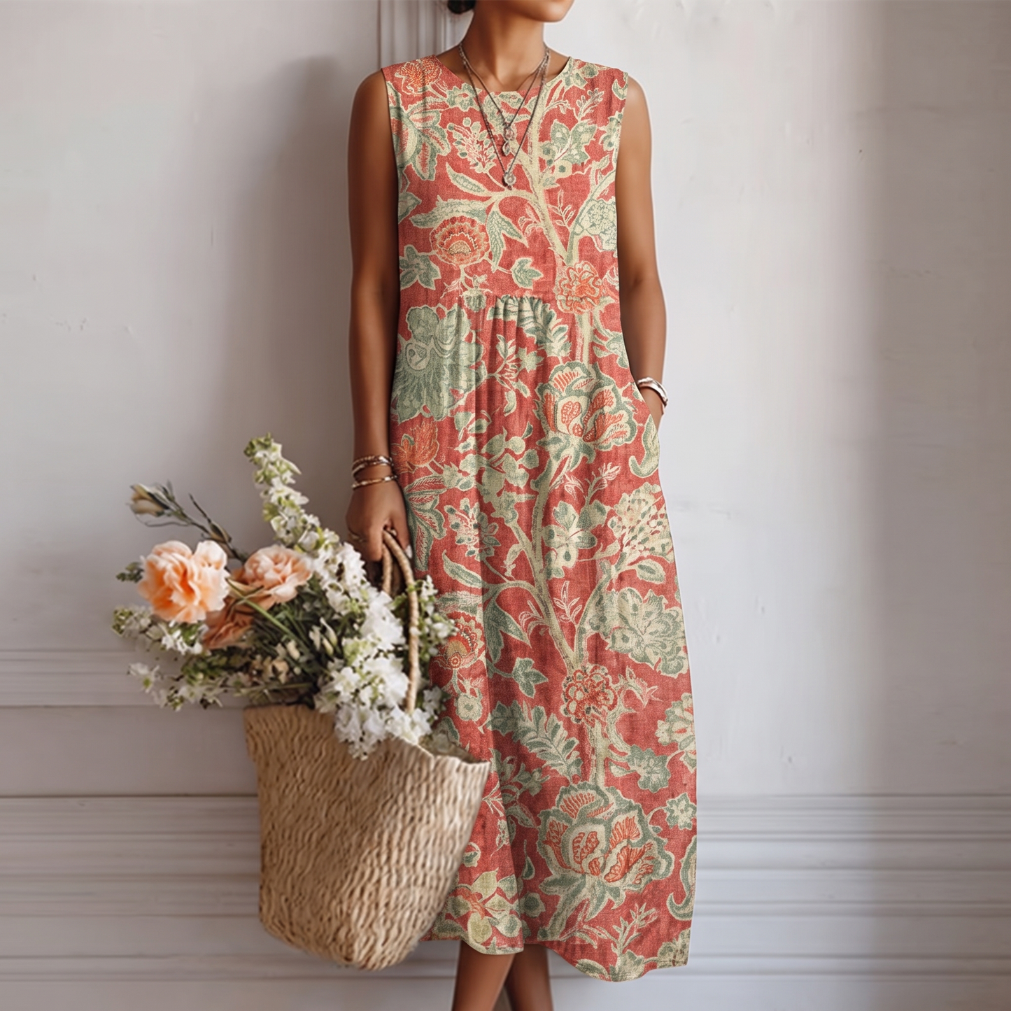ALMUDENA™ | VESTIDO MIDI DEL DÍA A DÍA