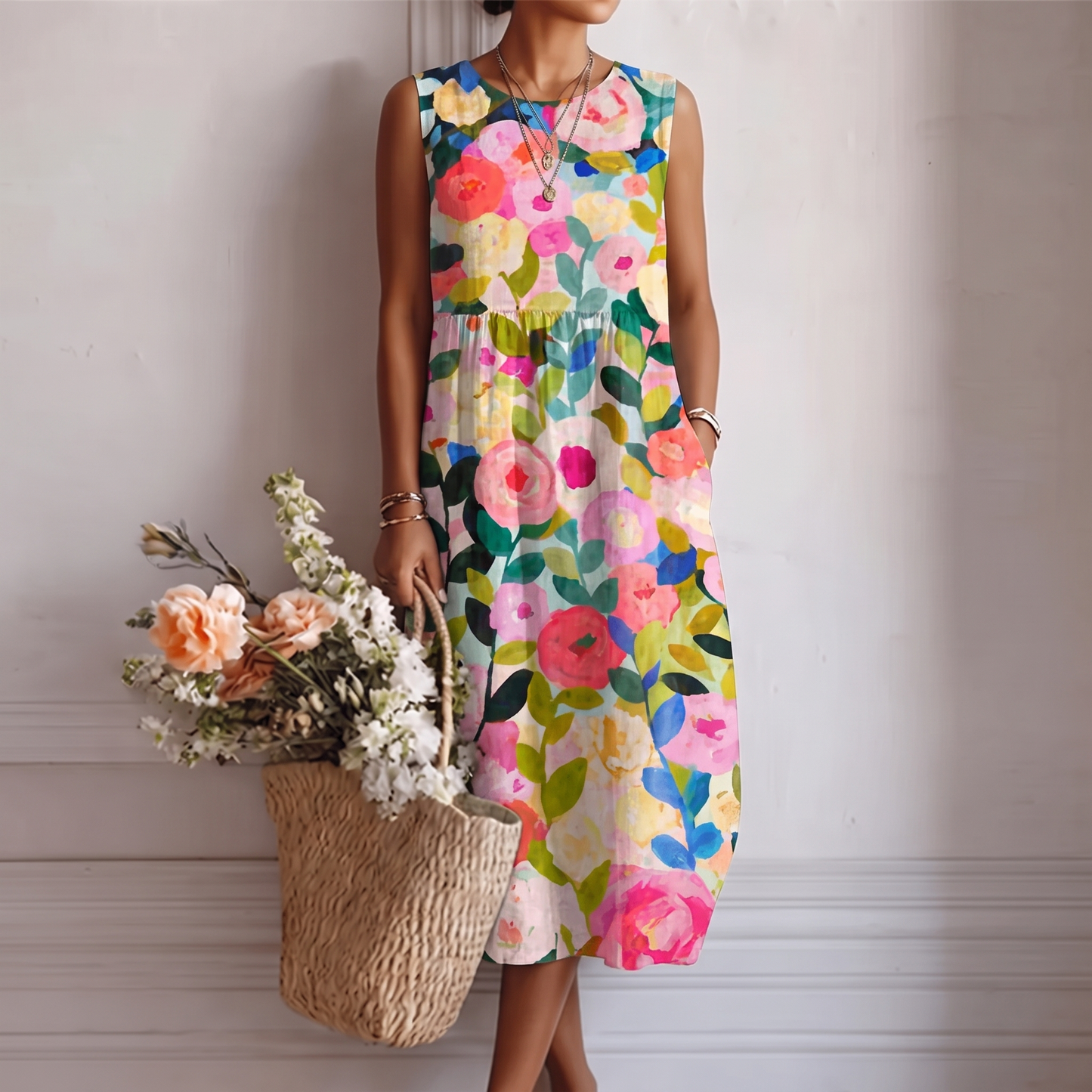 ANA™ | VESTIDO MIDI DEL DÍA A DÍA