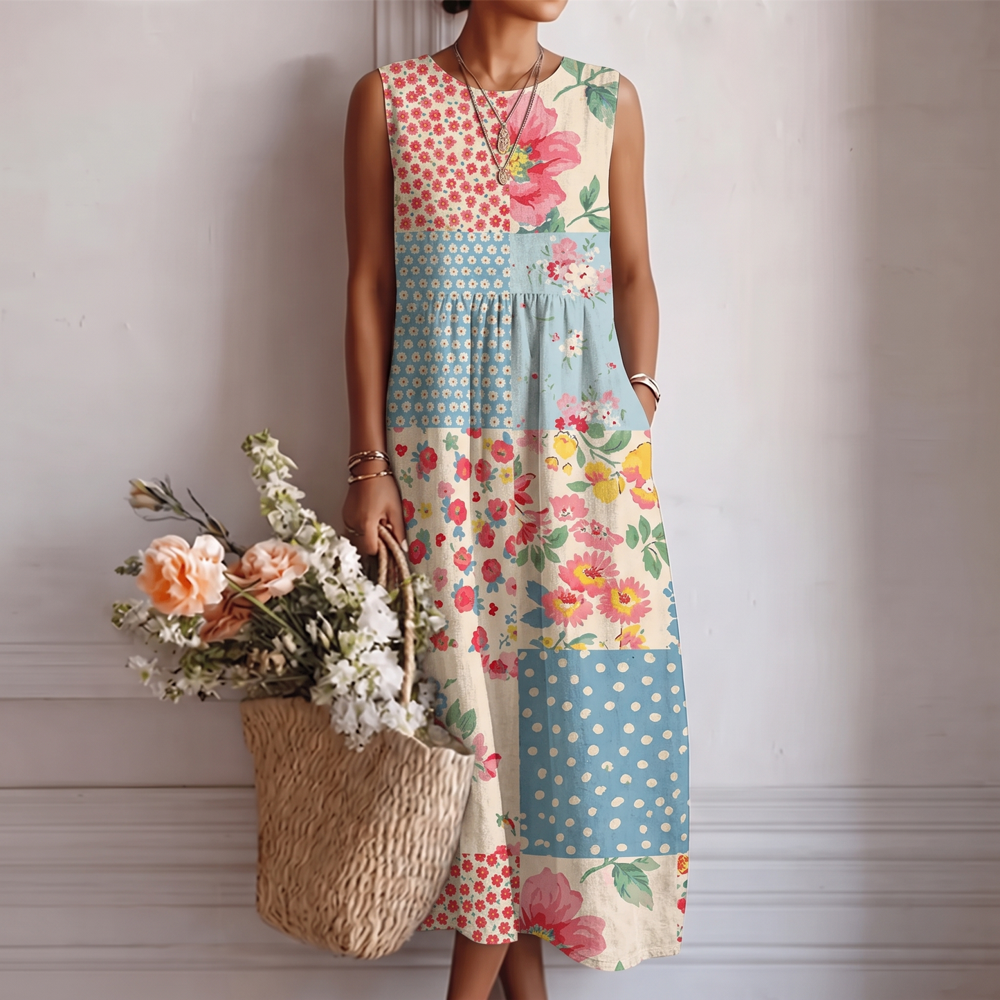 AMELIA™ | VESTIDO MIDI DEL DÍA A DÍA