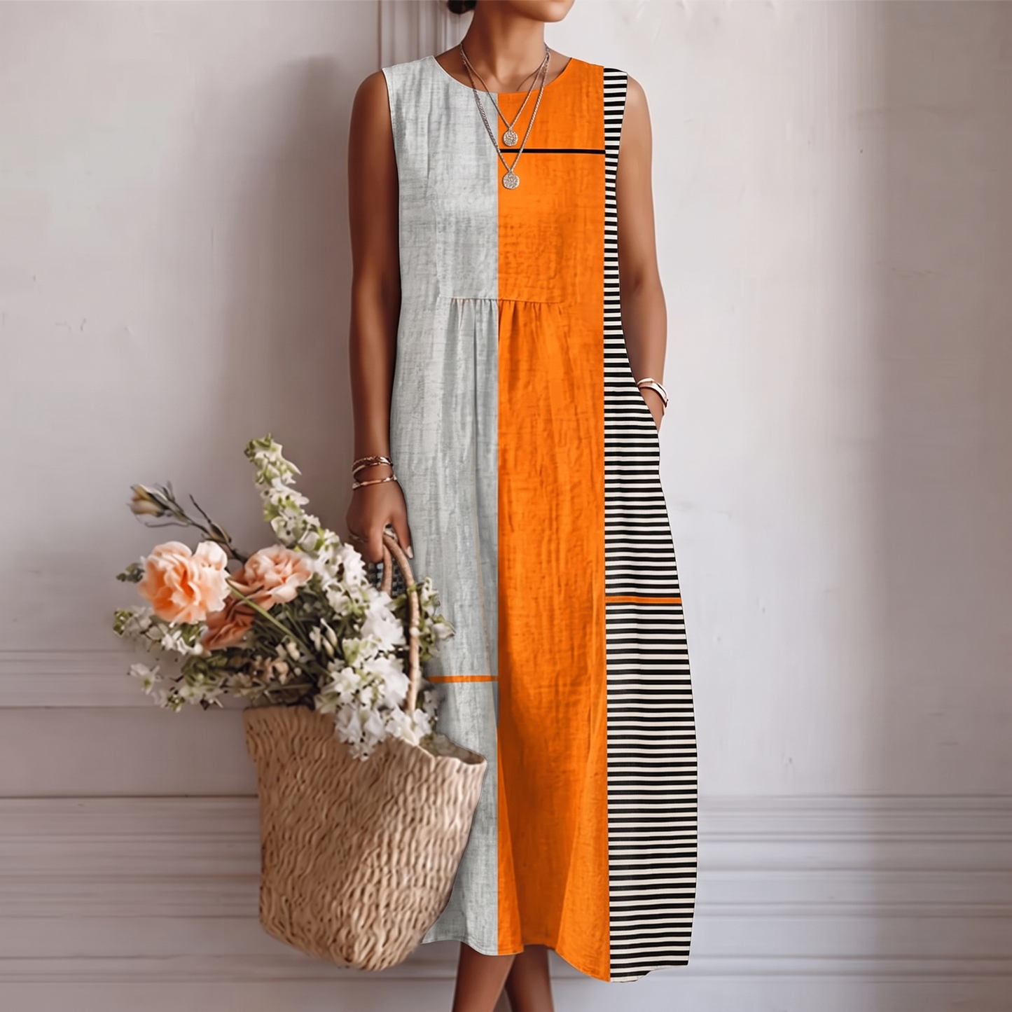 GENOVEVA™ | VESTIDO MIDI DEL DÍA A DÍA