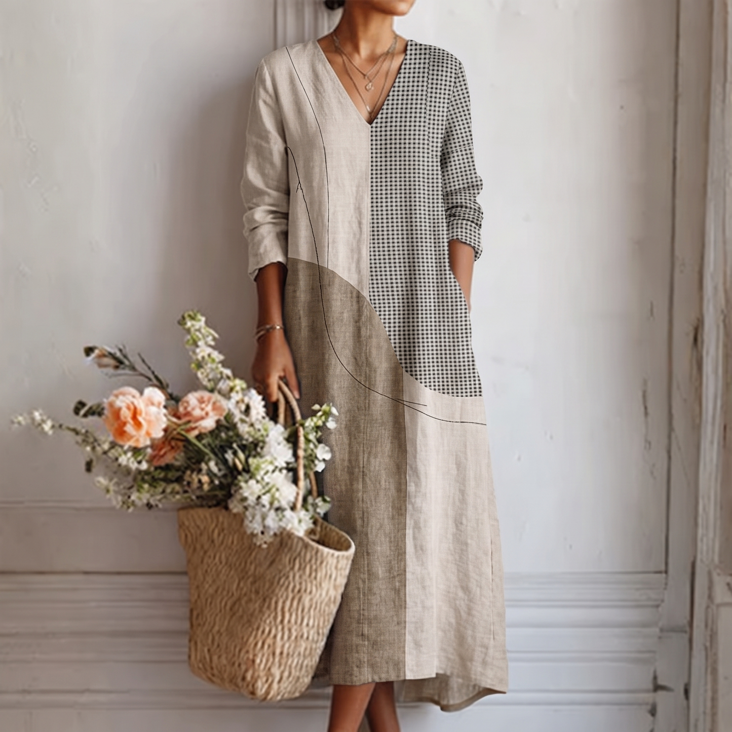 EMMA™ | VESTIDO DE RAYAS ELEGANTE