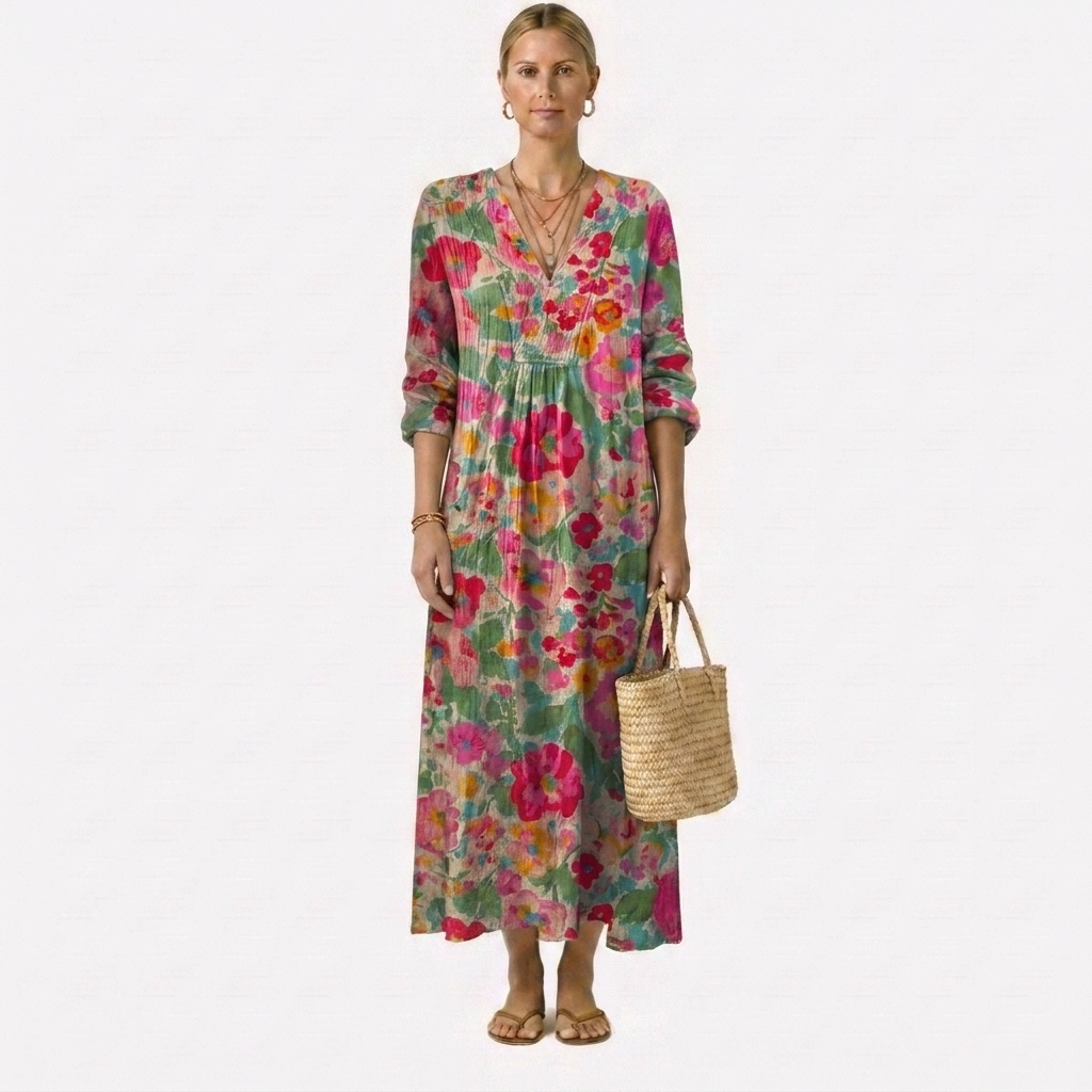 ISOLDE™ | VESTIDO FLORAL ELEGANTE